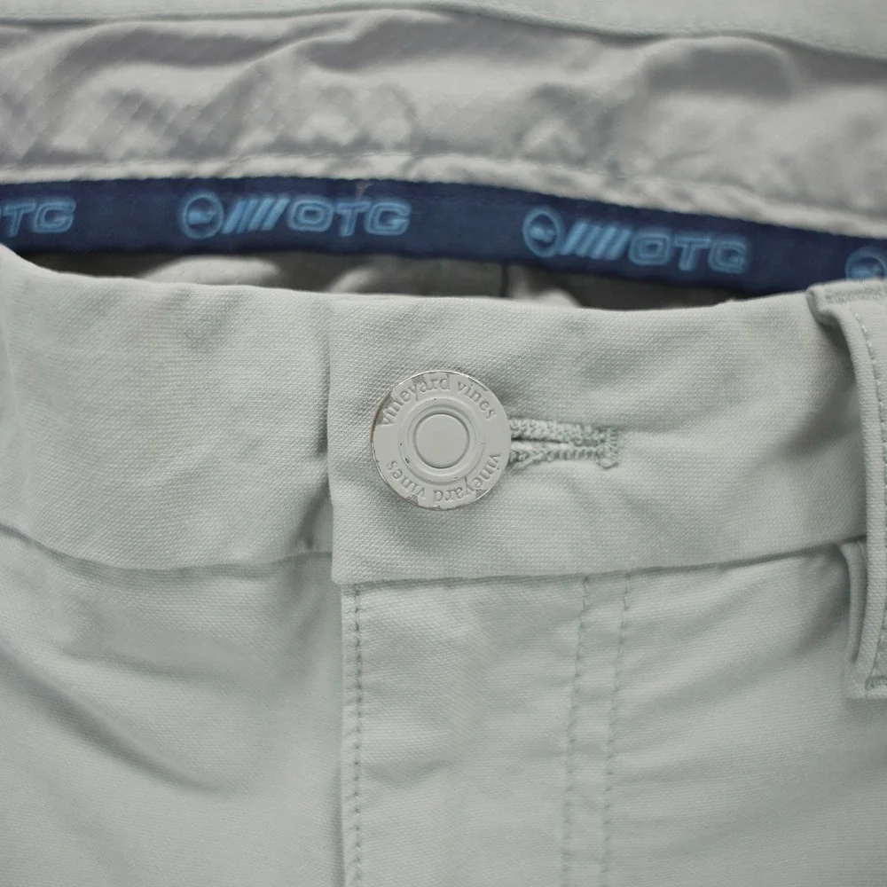 Vineyard Vines On-The-Go 5-Pocket Pants Mens 38x32 Grey Performance Chino OTG